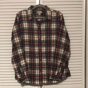 Plaid LL Bean flannel shirt